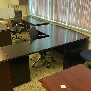 Wood 6678 Executive “L” Desk