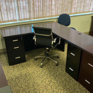 Wood 6678 Executive “L” Desk